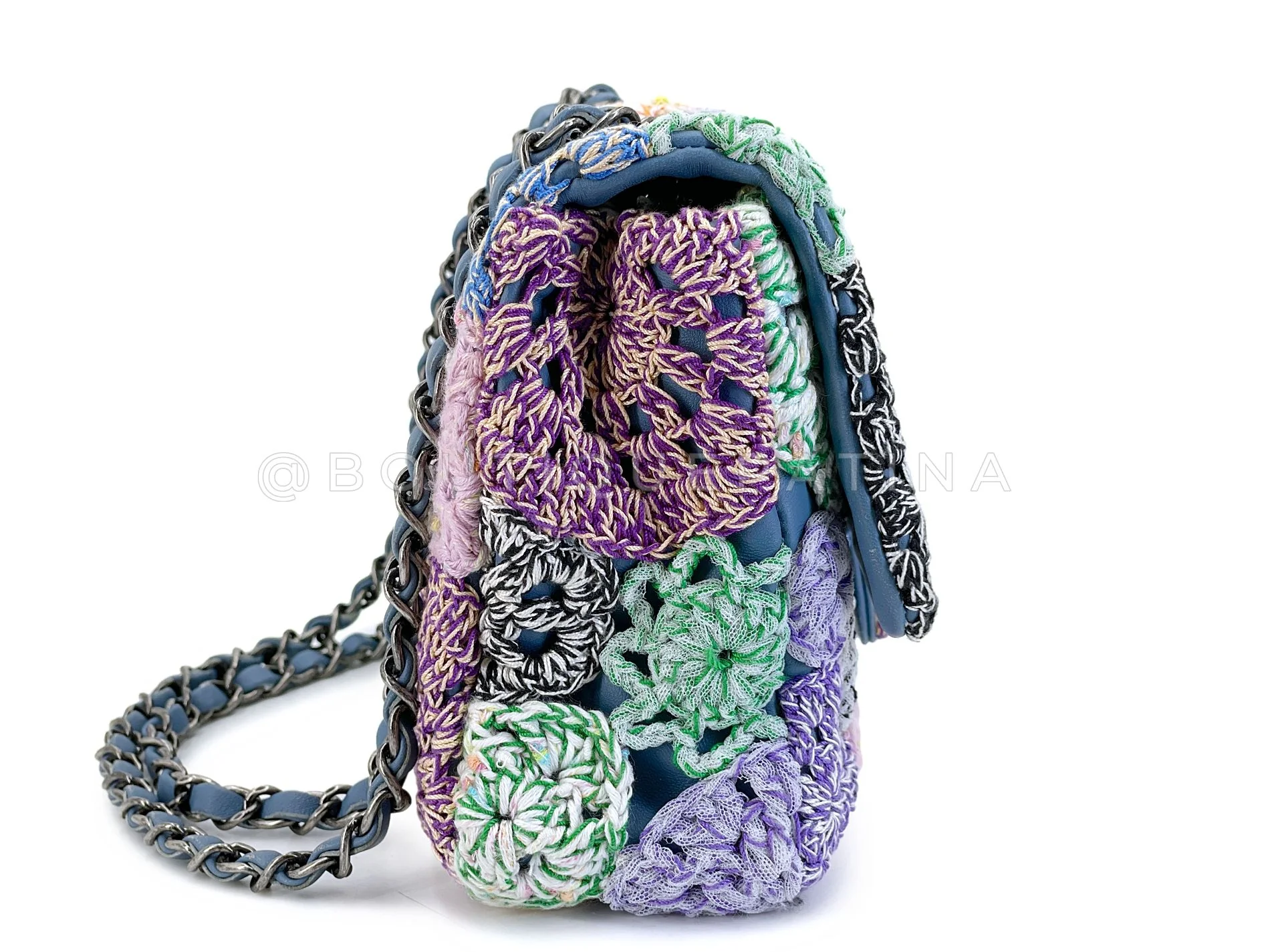 Chanel 16C Paris Seoul Rainbow Crochet Flap Bag RHW SZ3 - Image 4