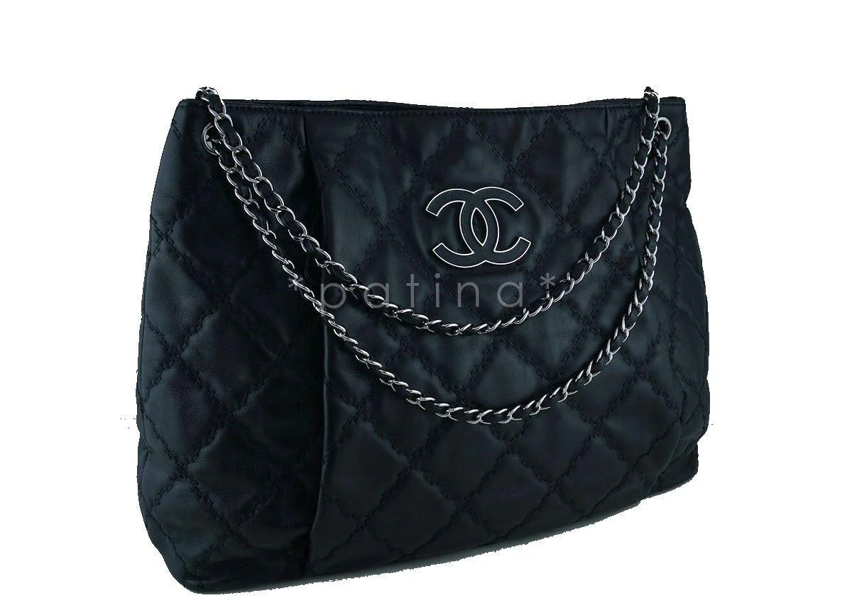Chanel 16in Black XL Hampton Sensual CC Classic Tote Bag - Image 2