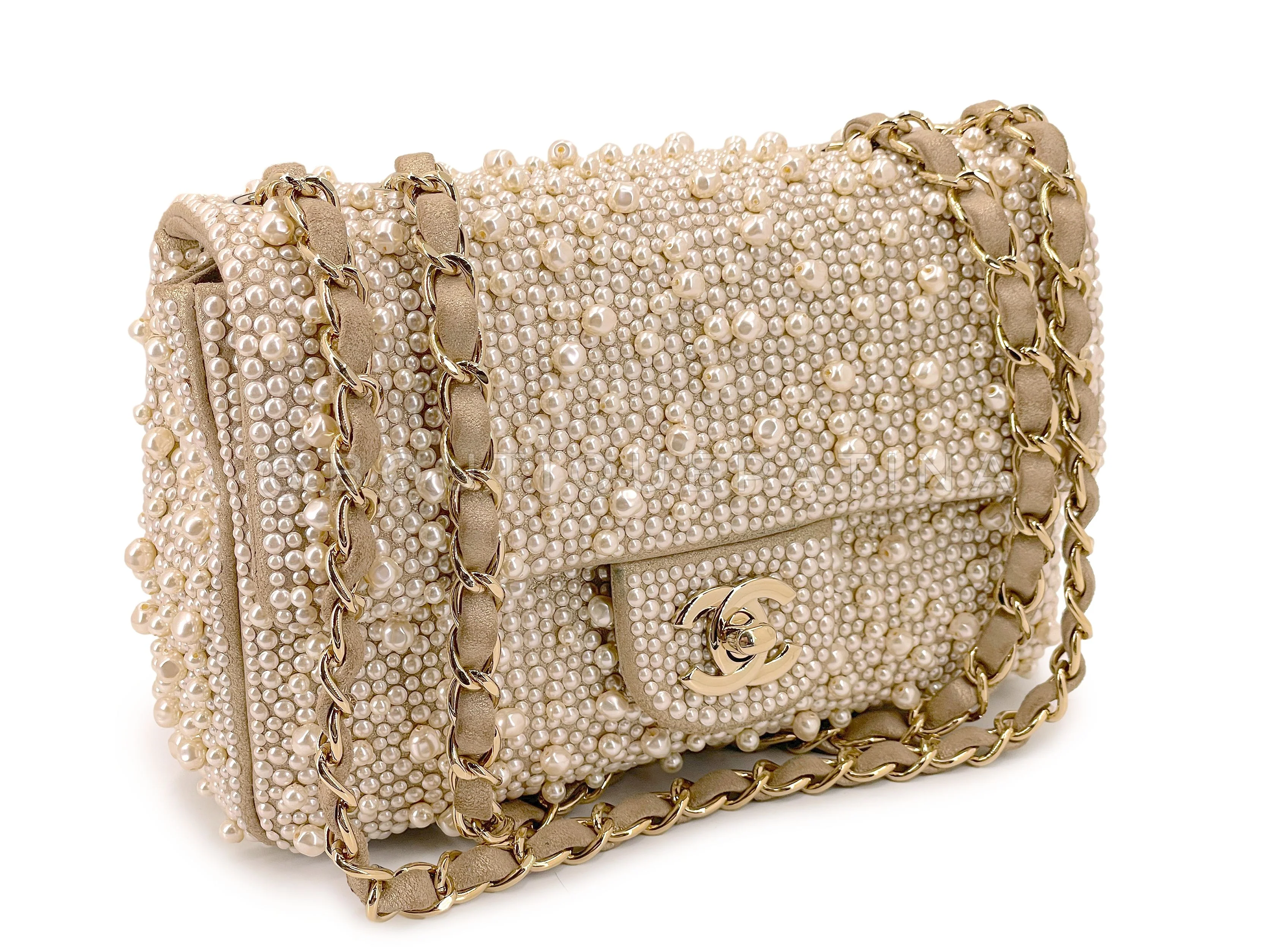 Chanel 17A Pearl Mini Flap Bag Paris-Cosmopolite Metiers D'Art FWW - Image 2