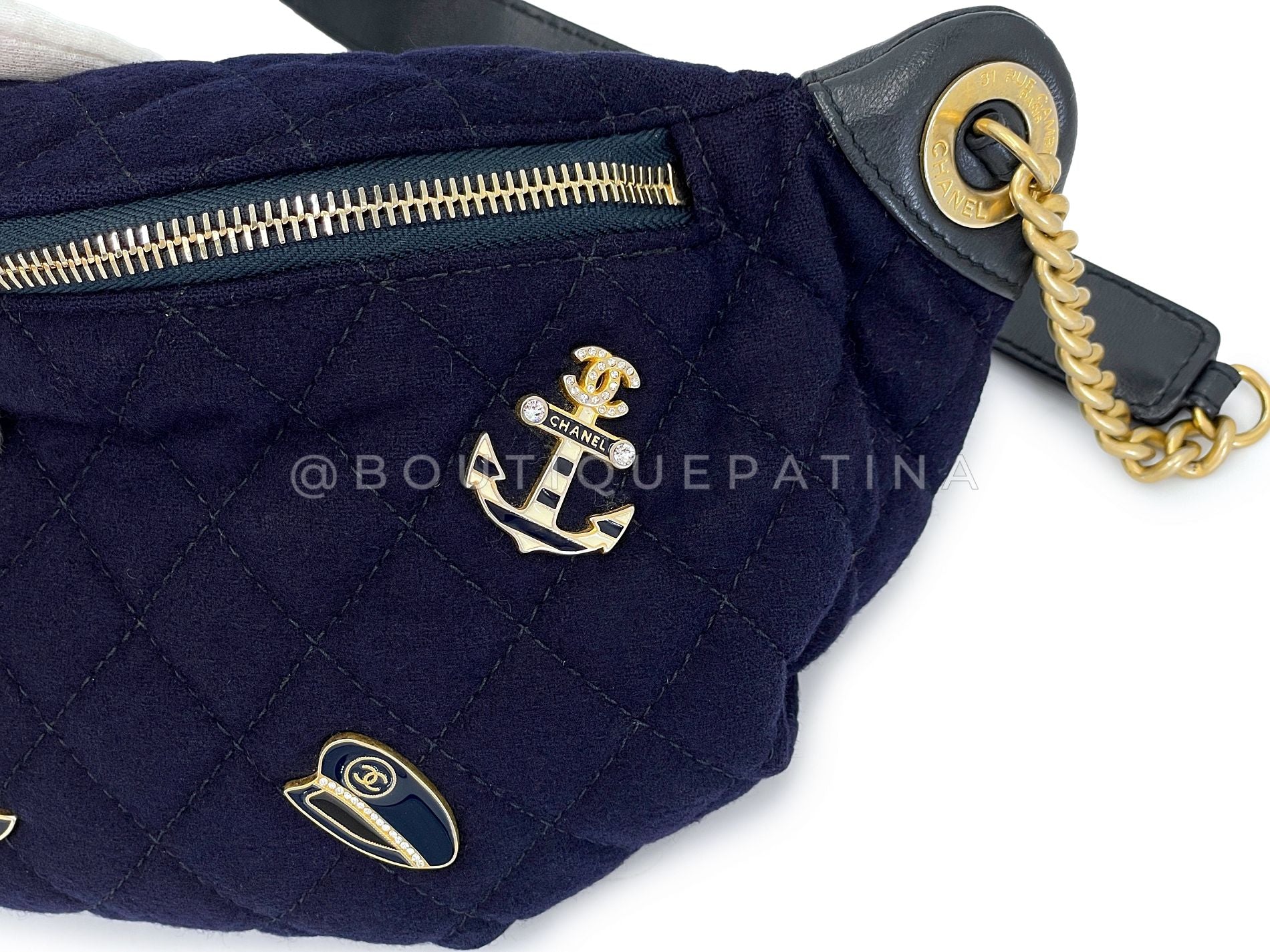 Chanel 18A Paris-Hamburg Sailor Charms Fanny Pack Bum Bag GHW TL7 - Image 7