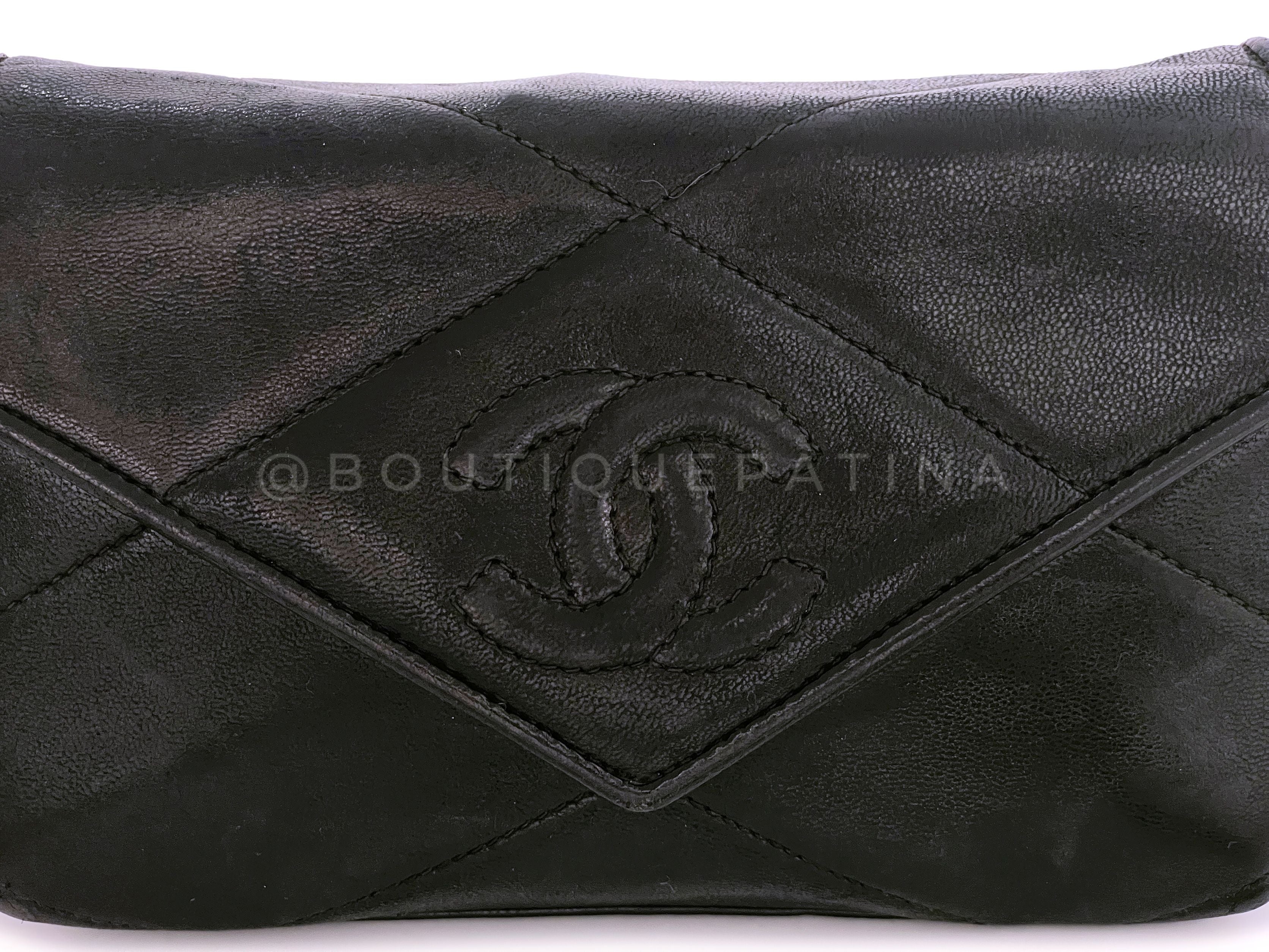 Chanel 1988 Vintage Black Timeless Mini Flap Bag 24k GHW - Image 8