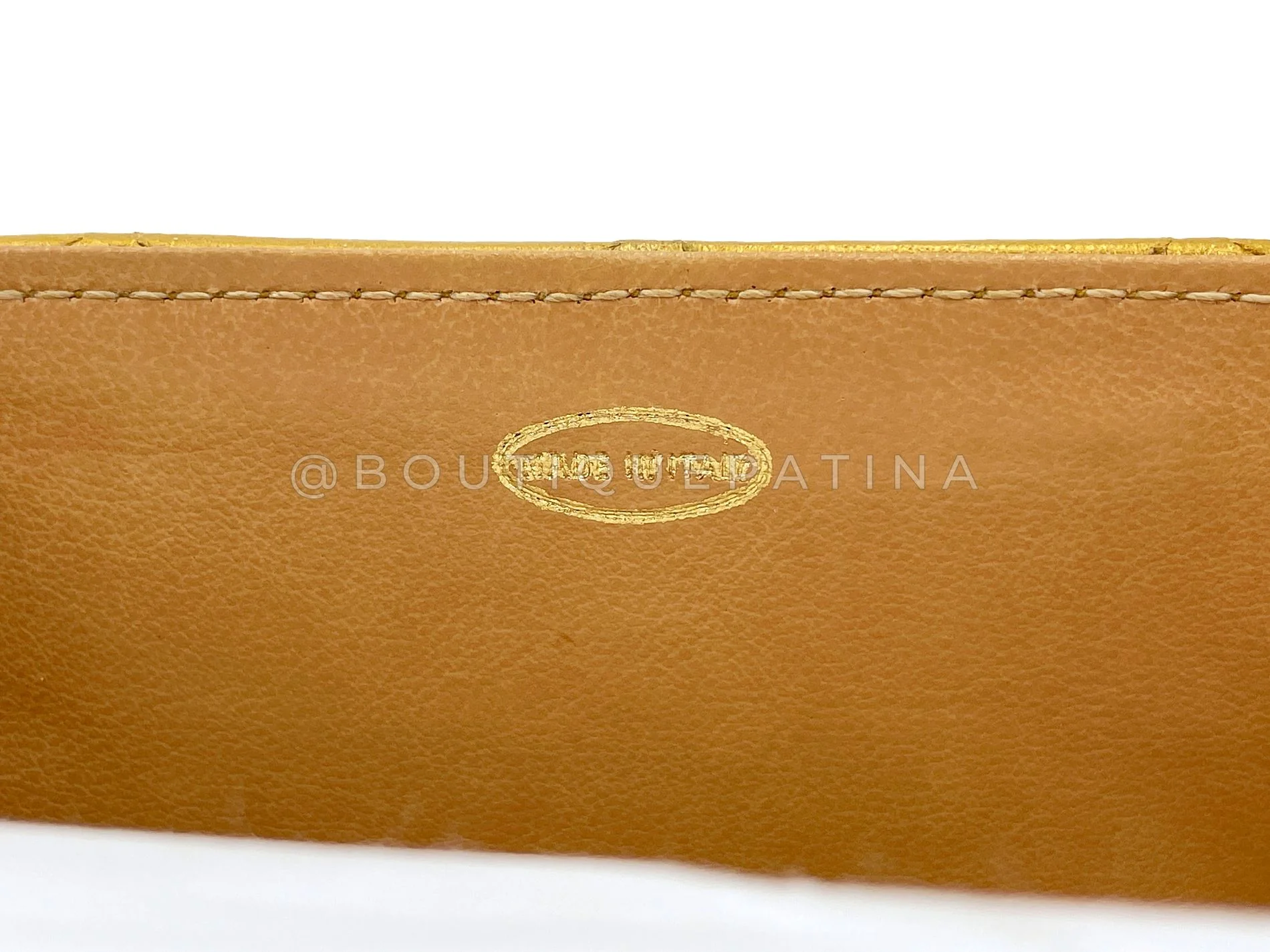Chanel 1991 Vintage Gold Bronze Petite Box Vanity Bag 24k GHW TVY - Image 12