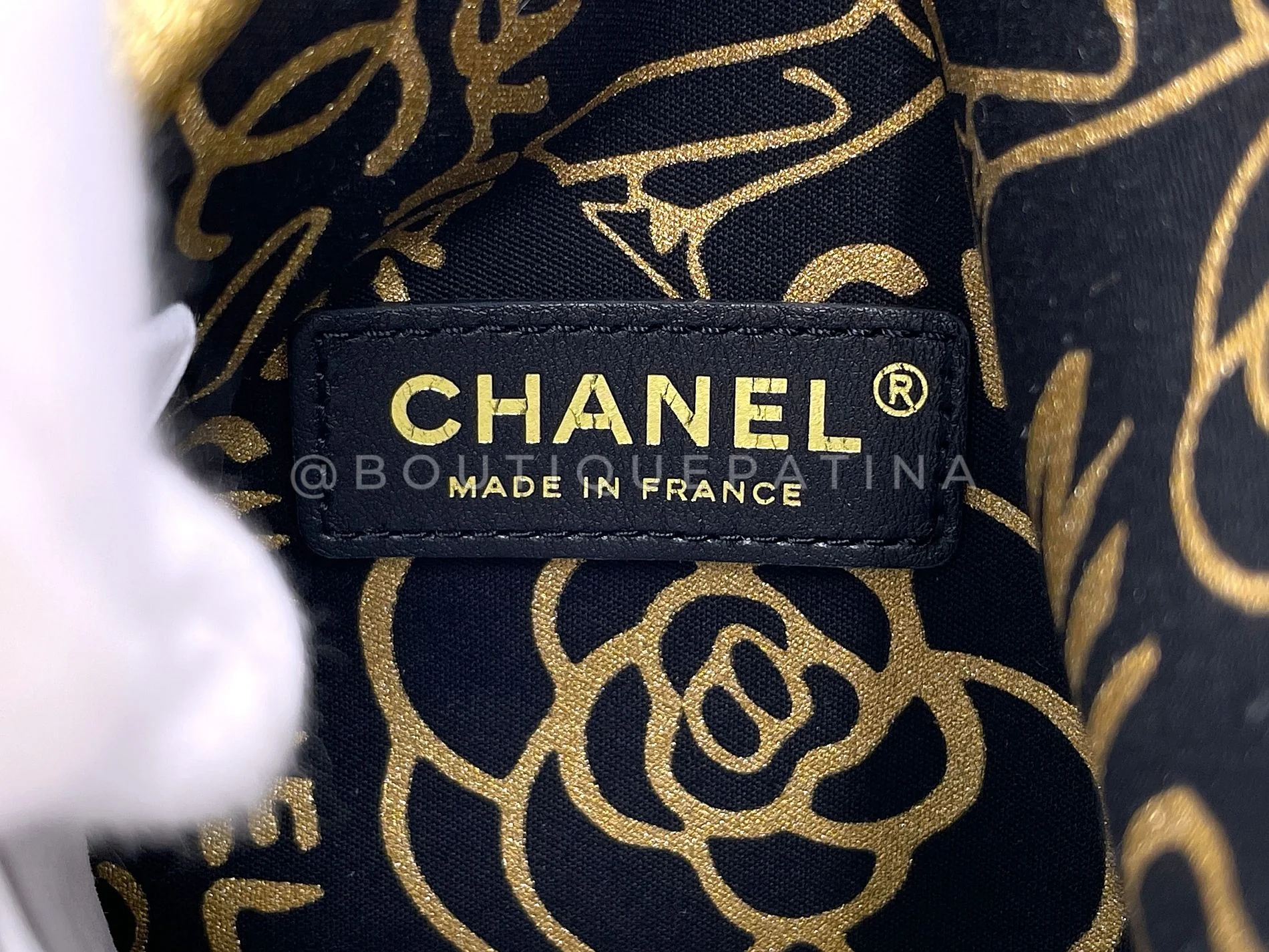 Chanel 19A Egypt Gold Black Leather Pyramid Evening Minaudière Clutch Bag Paris-New York OE9 - Image 11