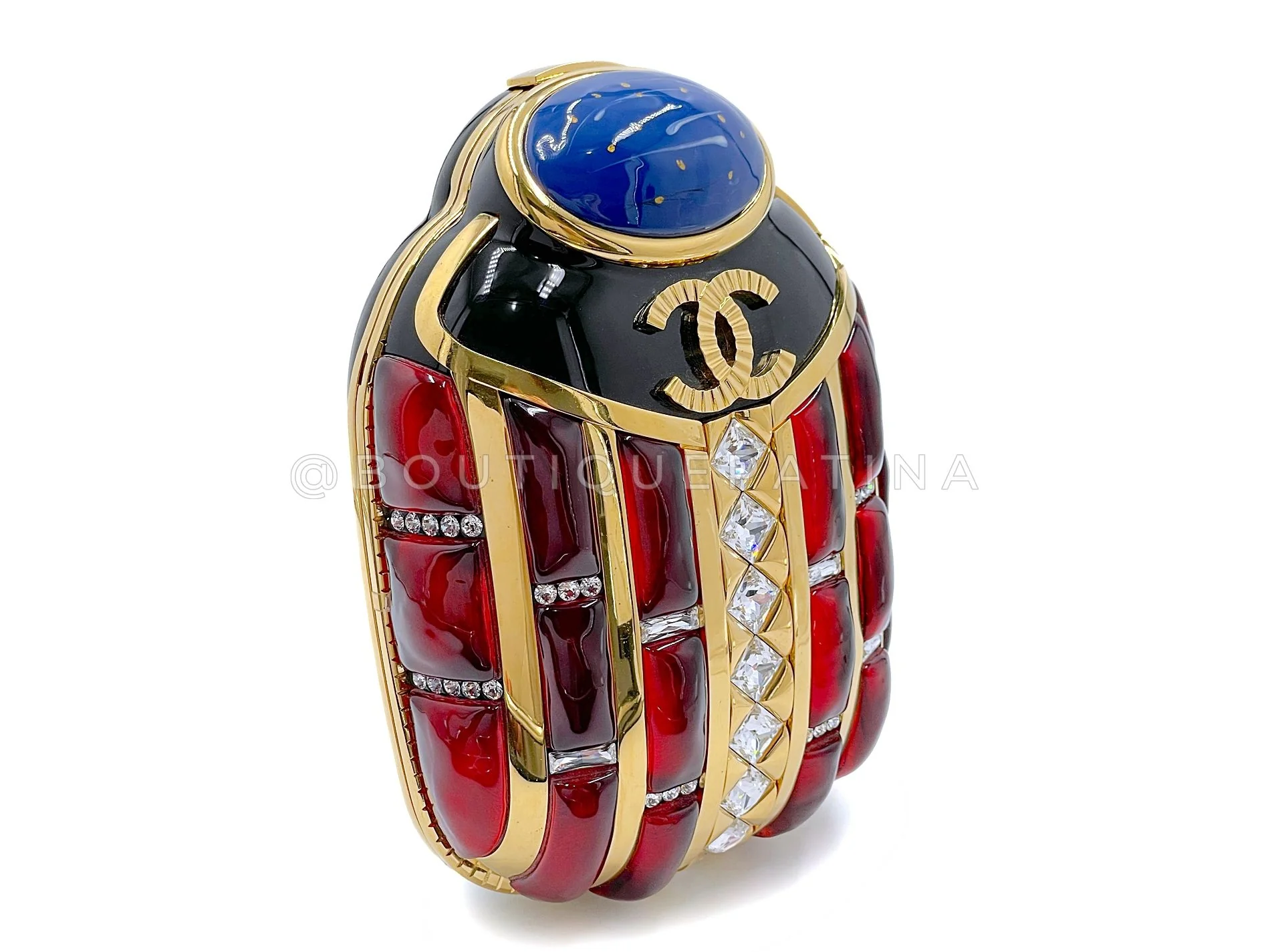 Chanel 19A Egypt Paris-New York Scarab Minaudière Evening Clutch Bag 3XY - Image 3