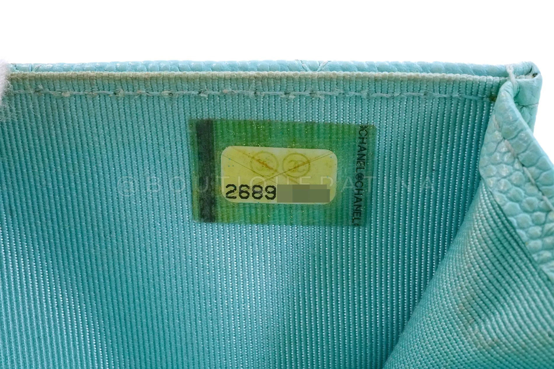 Chanel 19C Tiffany Blue Light Green Tall Wallet on Chain WOC Flap Bag GHW YWI - Image 13