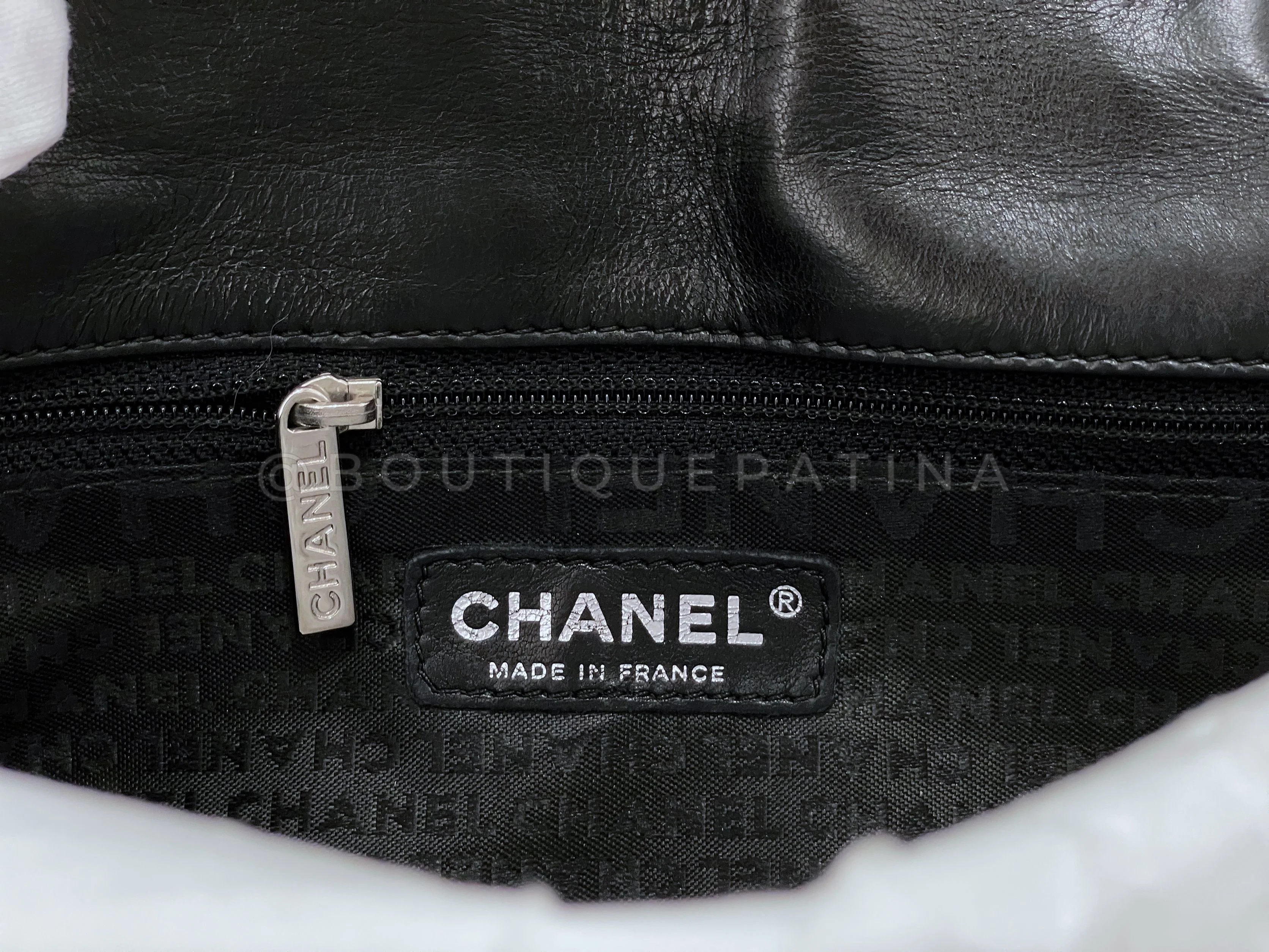 Chanel 2005 Black Giant Oversized CC Medium Flap Bag RHW - Image 11