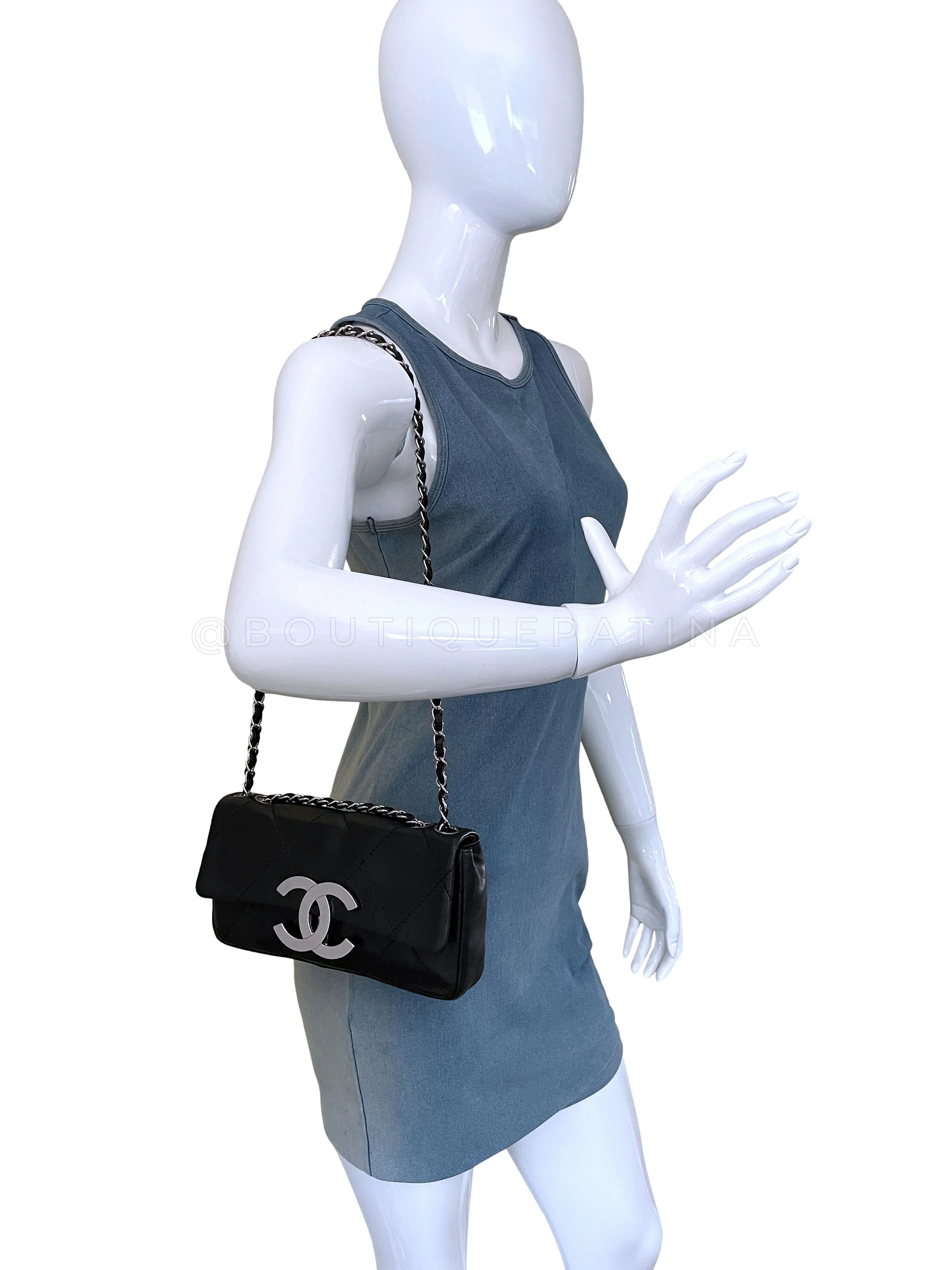 Chanel 2005 Black Giant Oversized CC Medium Flap Bag RHW - Image 14