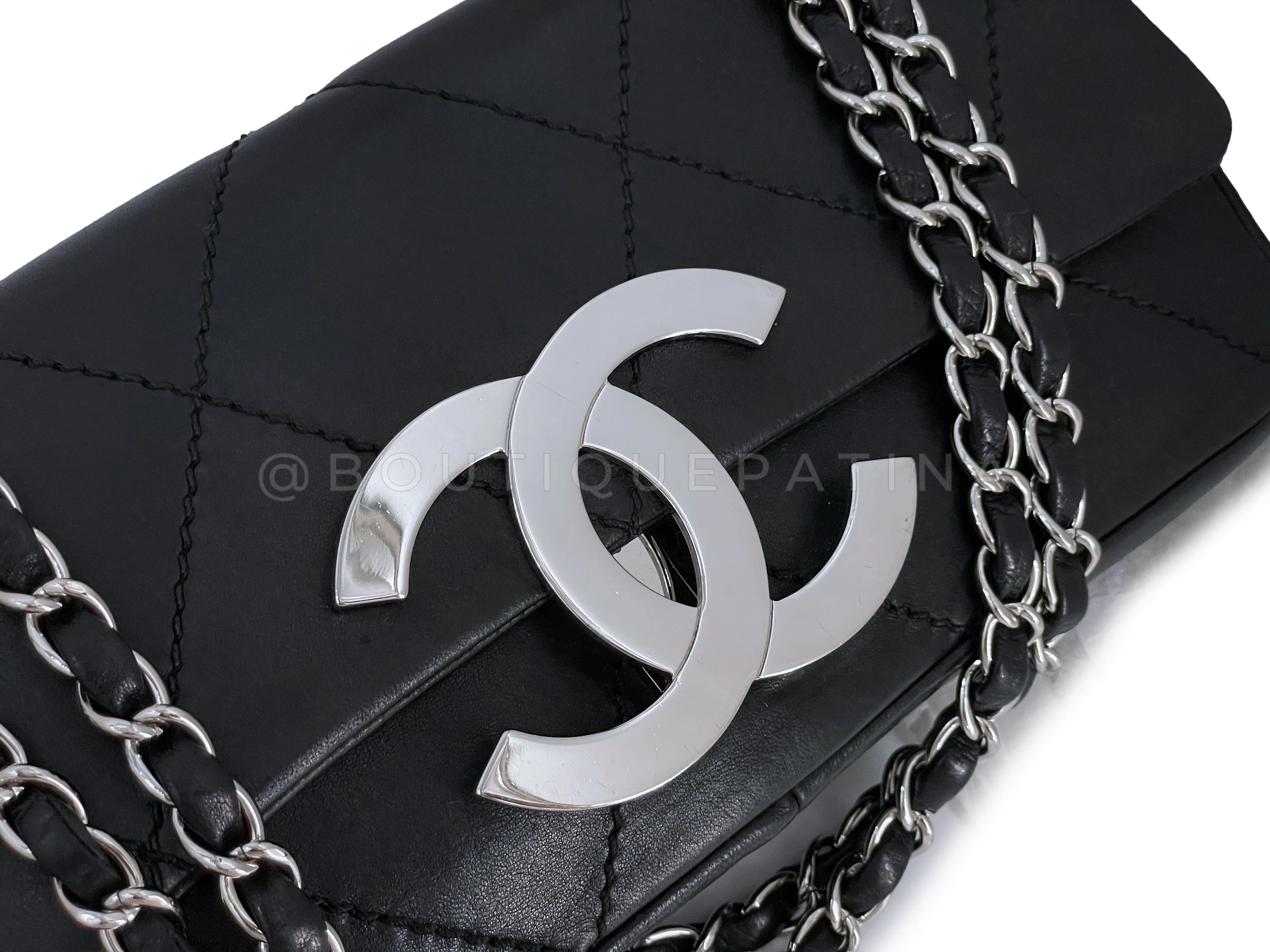 Chanel 2005 Black Giant Oversized CC Medium Flap Bag RHW - Image 7