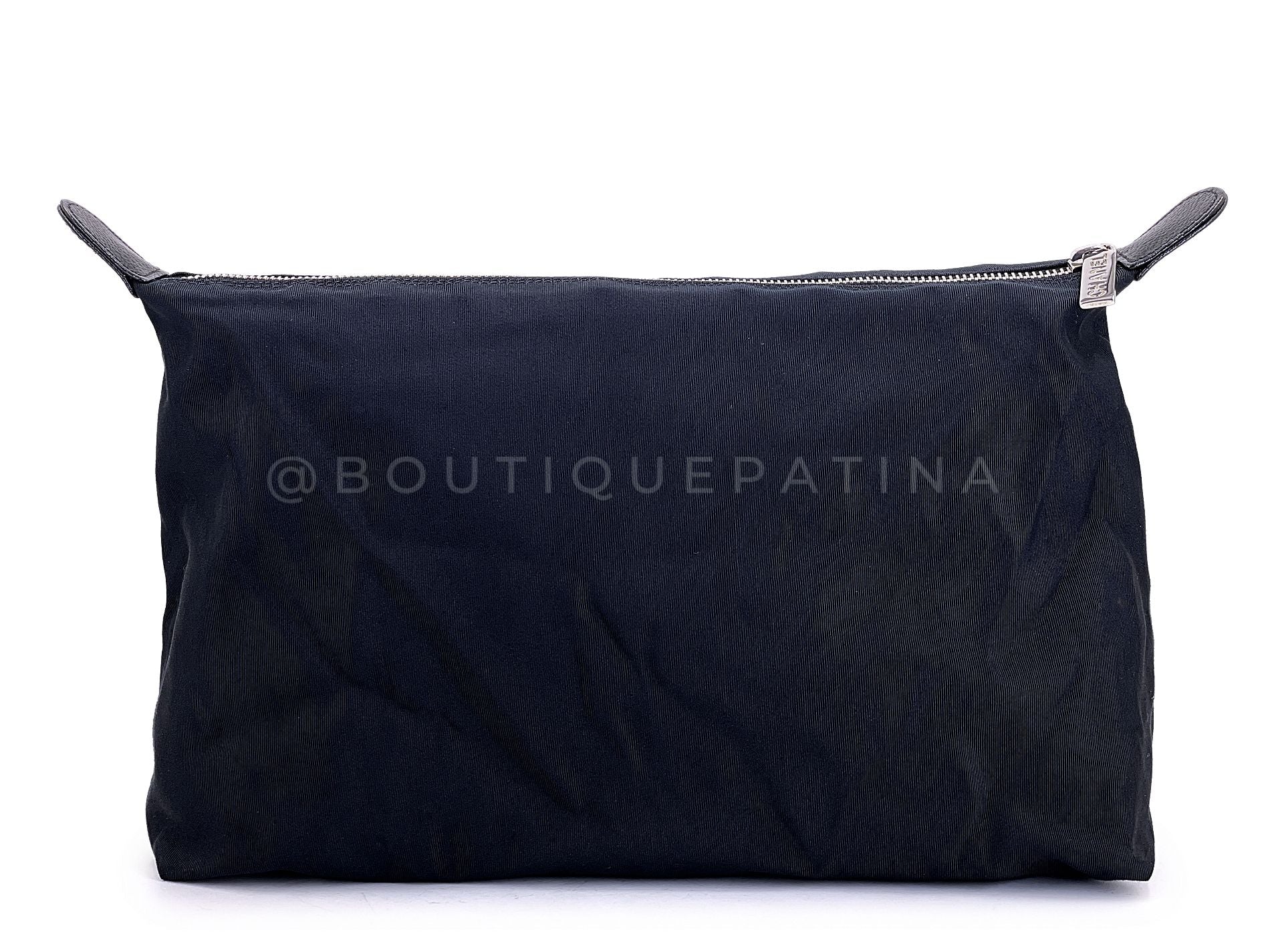 Chanel 2012 Large Black Executive Cerf Shopper Tote Bag SHW EDG - Image 14