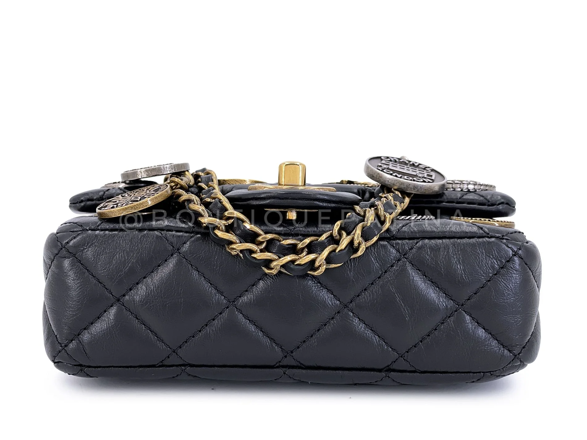 Chanel 2014 Paris-Dallas Coins Medals Extra Mini Flap Bag 6G2 - Image 6