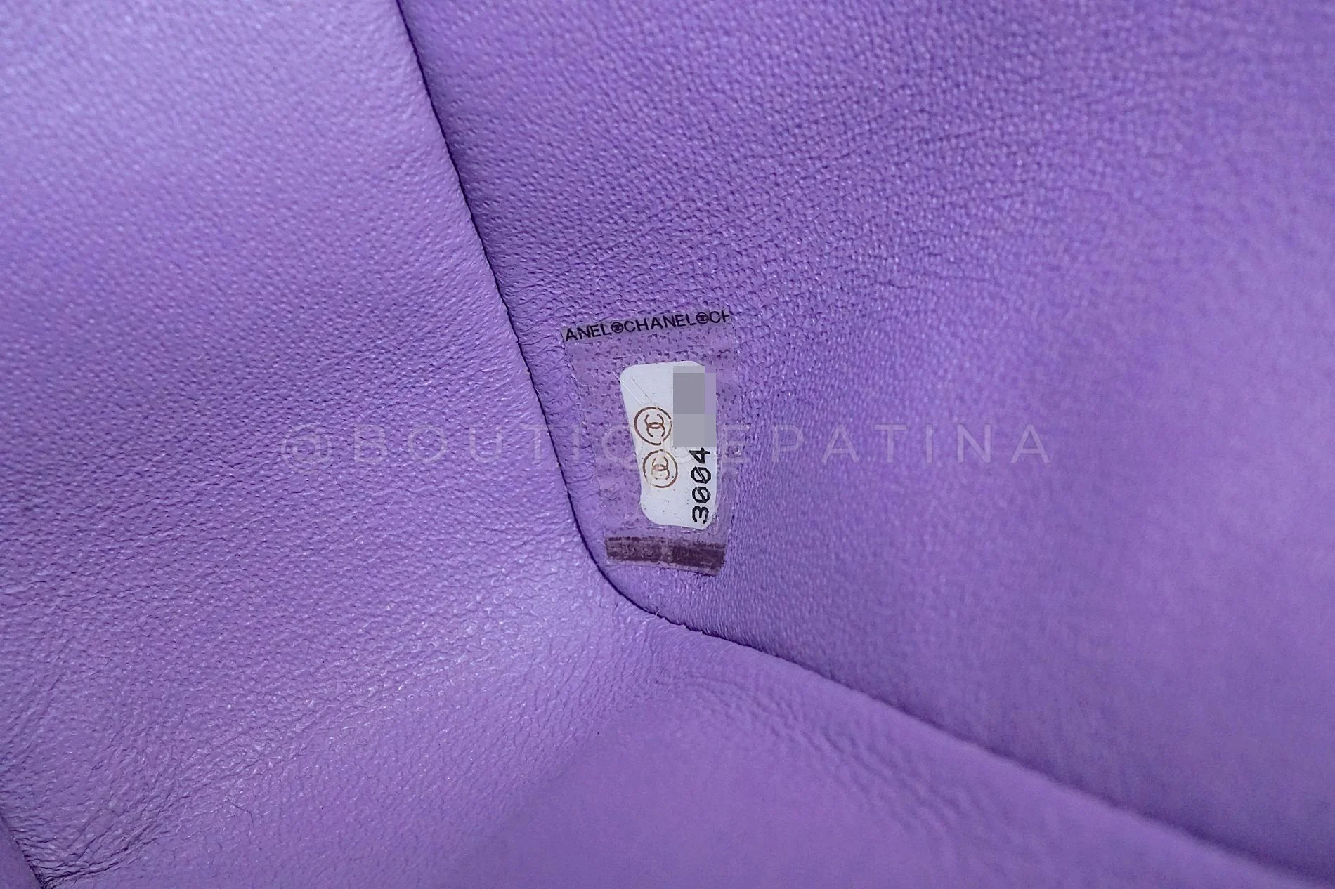 Chanel 2020 Lilac Lavender Violet Medium Caviar Classic Double Flap Bag GHW 8TX - Image 13