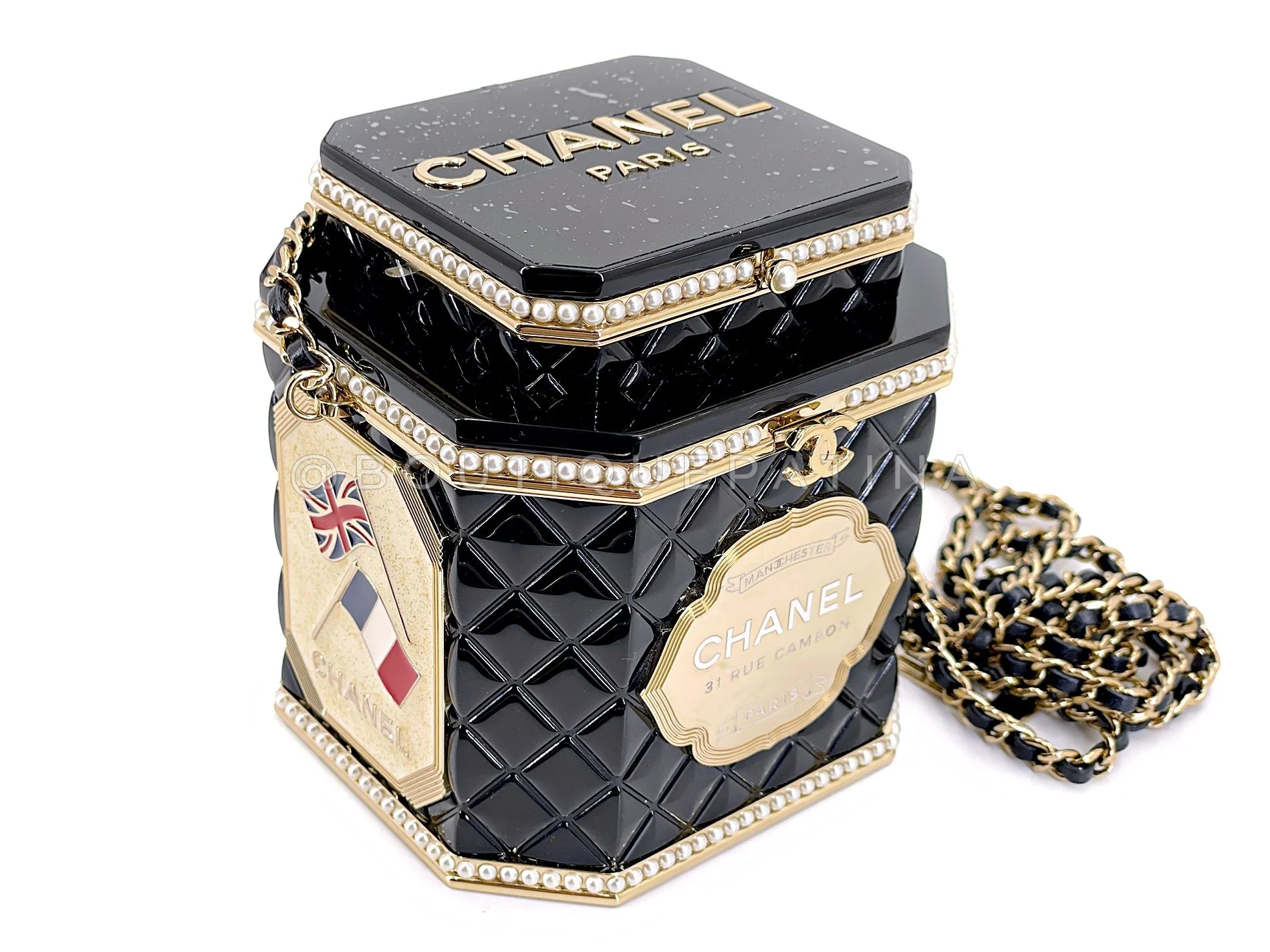 Chanel 2024 Paris-Manchester Tea Box Minaudière Clutch Evening Bag GHW 33R - Image 3