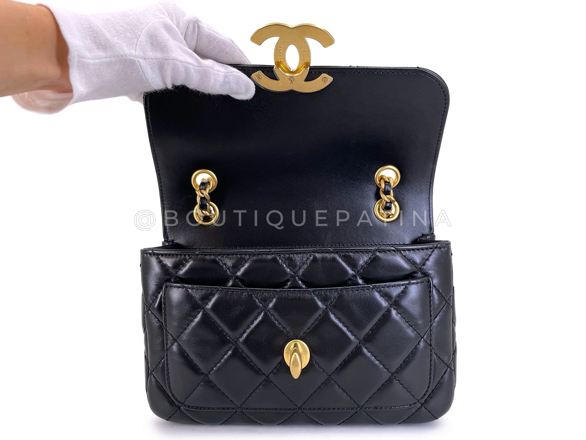Chanel 2024 Quilted Maxi CC Mini Flap Bag GHW 06O - Image 9