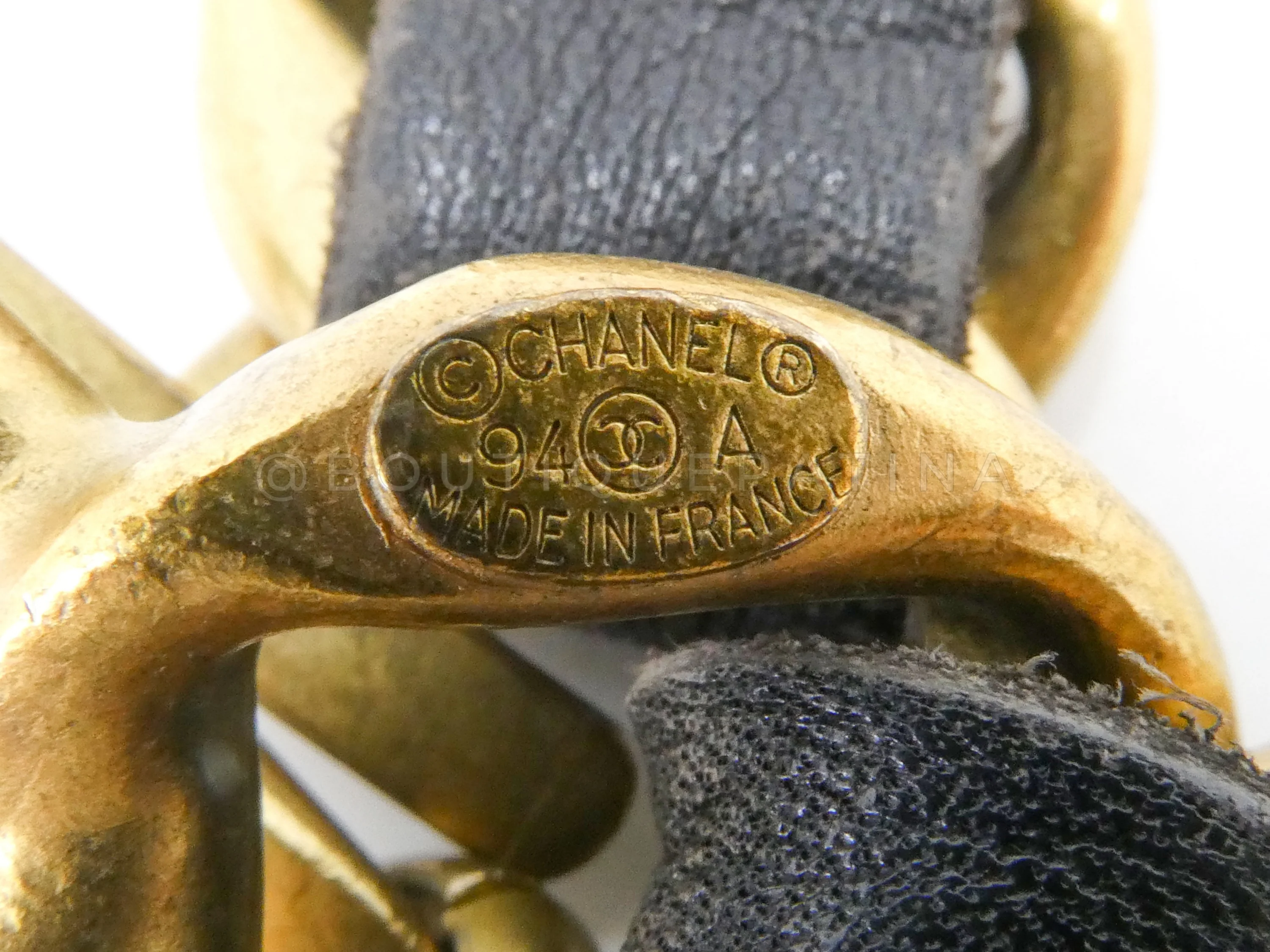 Chanel 94A Vintage Woven Chain Belt 24k GHW - Image 4