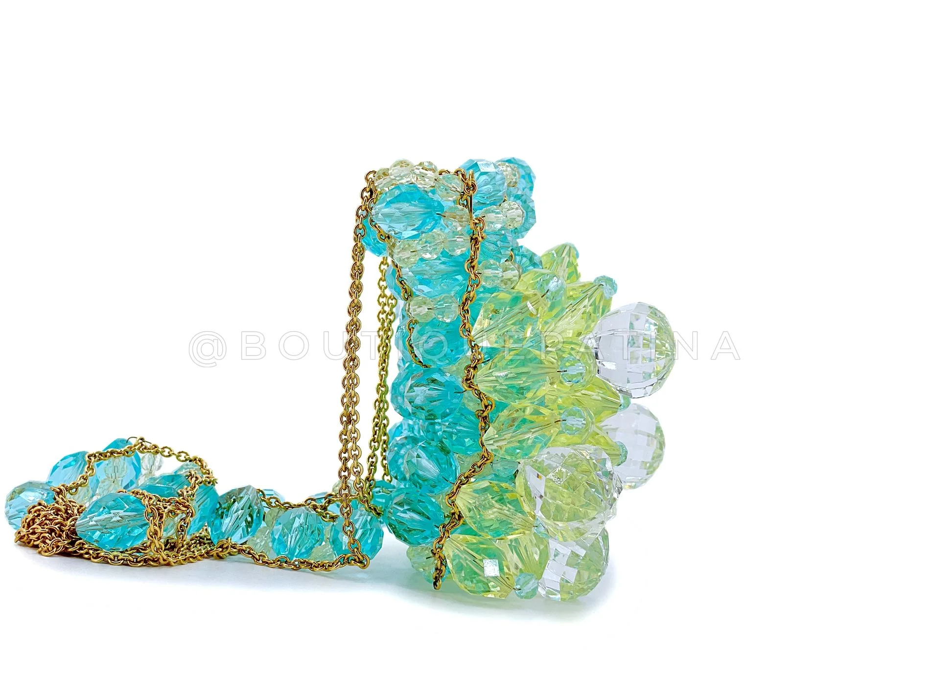 Chanel 97P Vintage Beaded Crystal Evening Bag 24k GHW YCS - Image 4