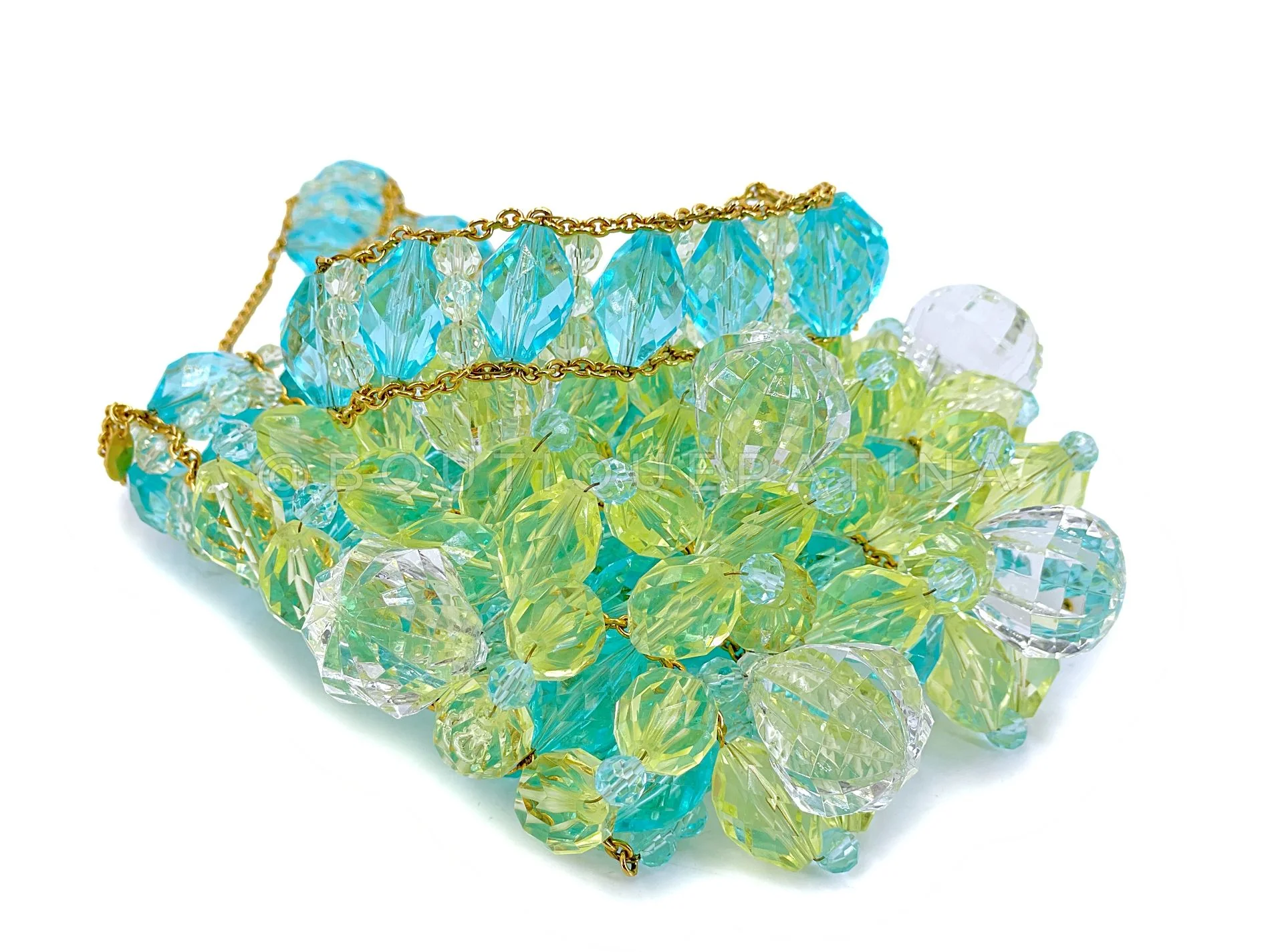 Chanel 97P Vintage Beaded Crystal Evening Bag 24k GHW YCS - Image 7