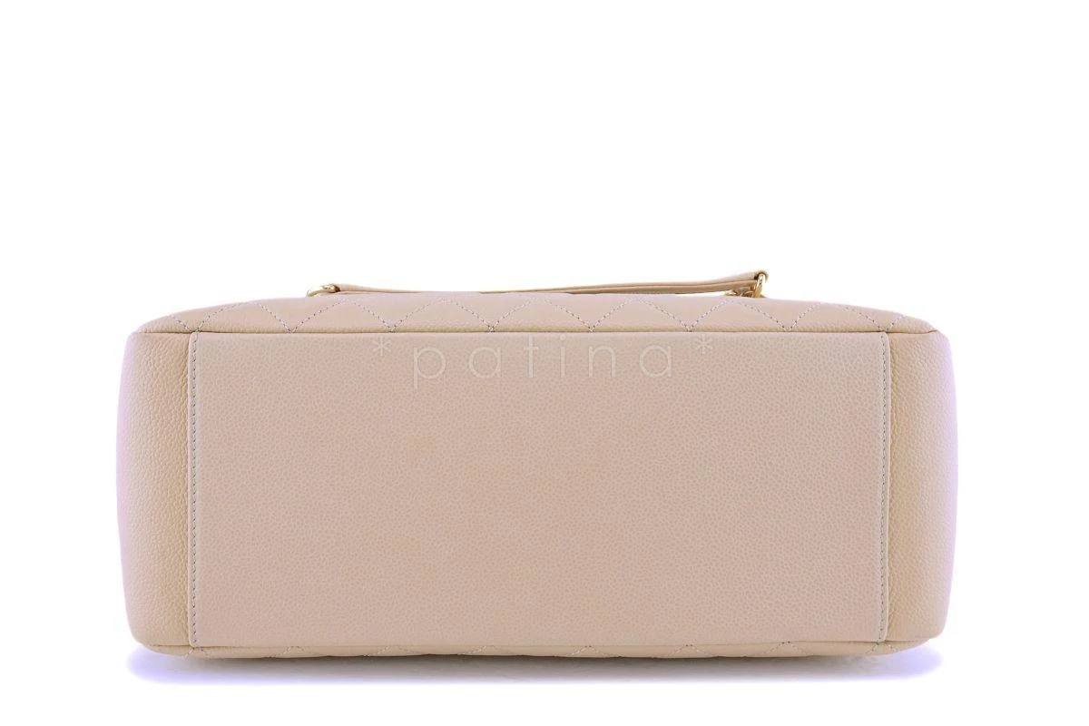 Chanel Beige Caviar Grand Shopper Tote GST Bag GHW - Image 6
