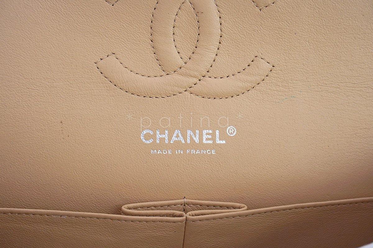 Chanel Beige Clair Caviar Medium Classic 2.55 Double Flap Bag - Image 11