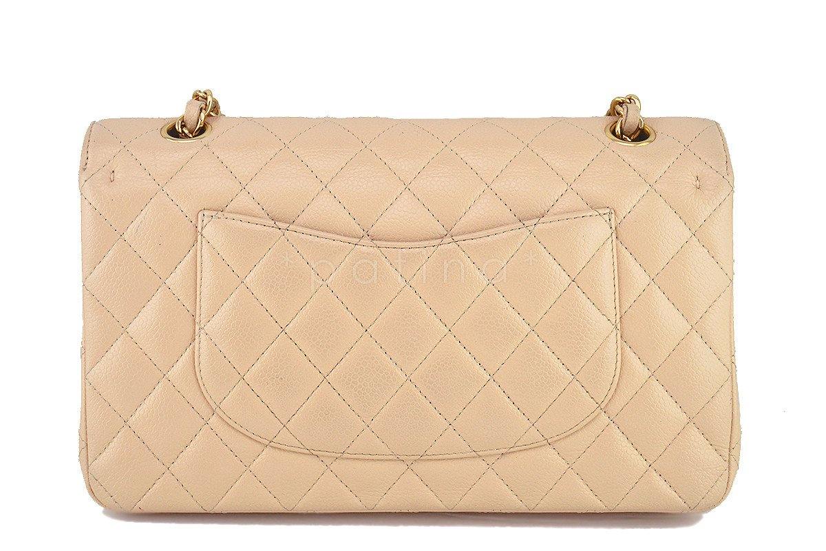 Chanel Beige Clair Caviar Medium Classic 2.55 Double Flap Bag - Image 5