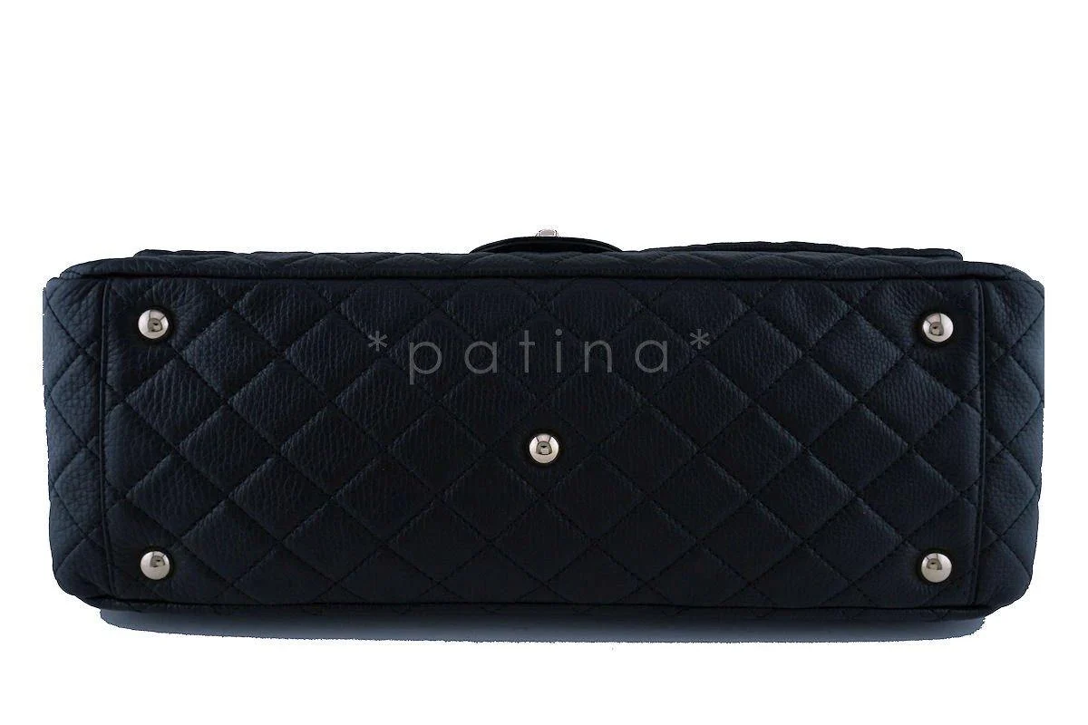 Chanel Black 17S XXL Runway Travel Classic Flap Bag GHW - Image 6