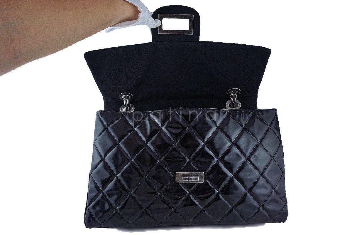 Chanel Black 19in. Black Gigantic Jumbo XXL Reissue Flap Bag - Image 8
