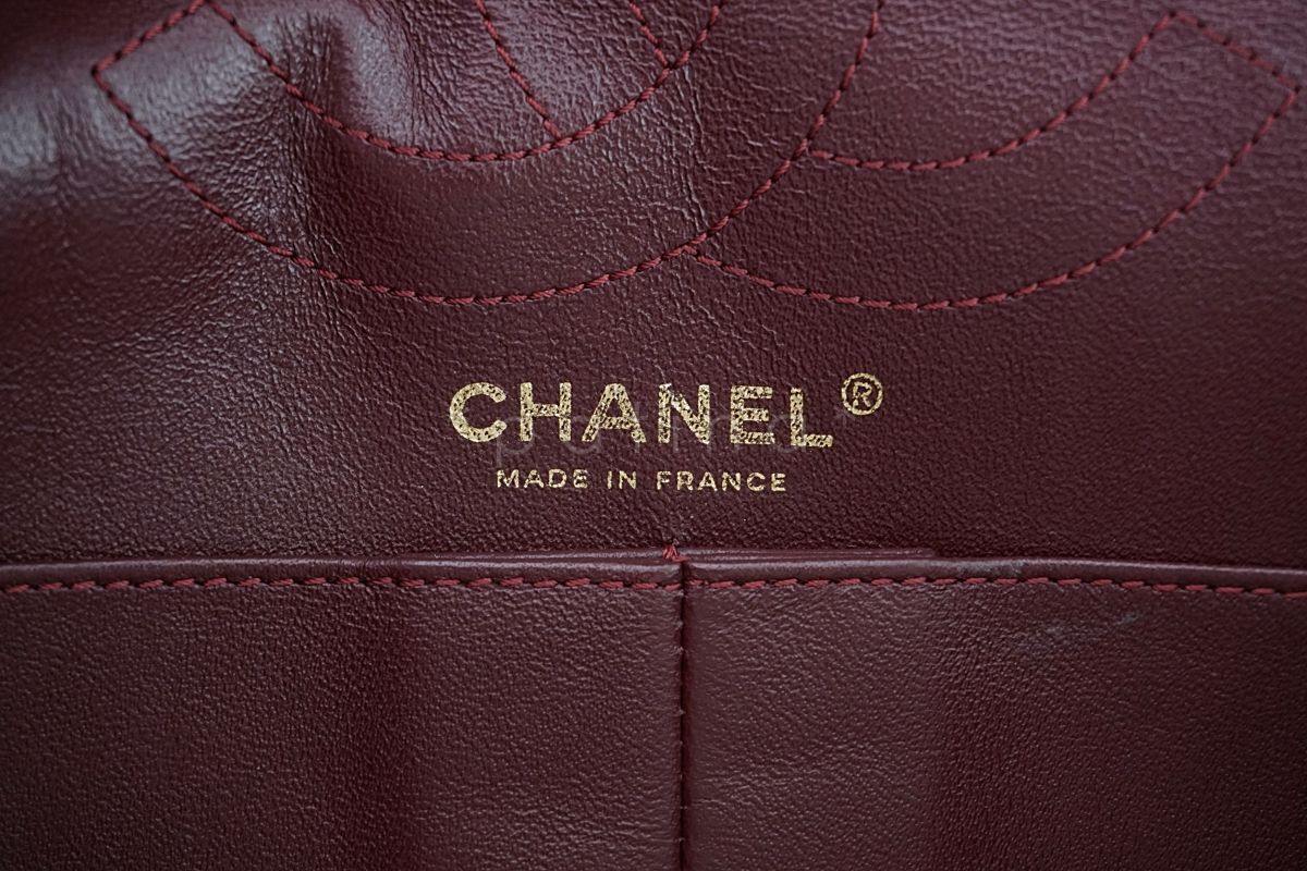 Chanel Black 2.55 Reissue Medium 226 Classic Double Flap Bag GHW - Image 11