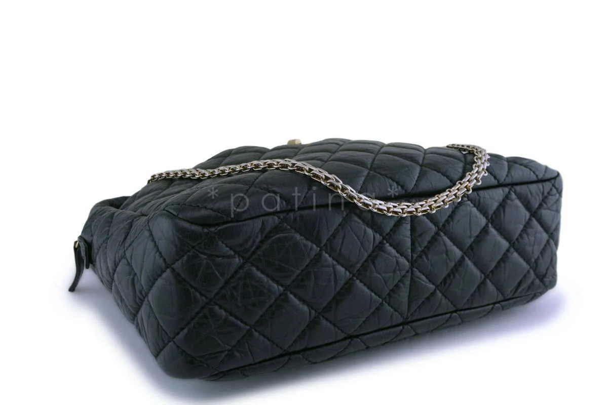 Chanel Black Aged Calfskin Classic Reissue Camera Case Bag GHW - Image 7