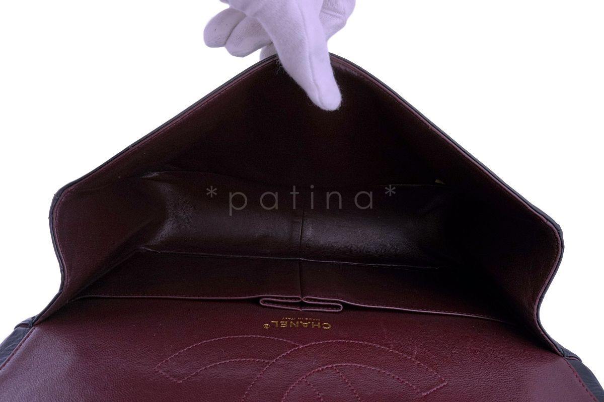 Chanel Black Aged Calfskin Reissue Large 227 2.55 Classic Flap Bag GHW - Image 10