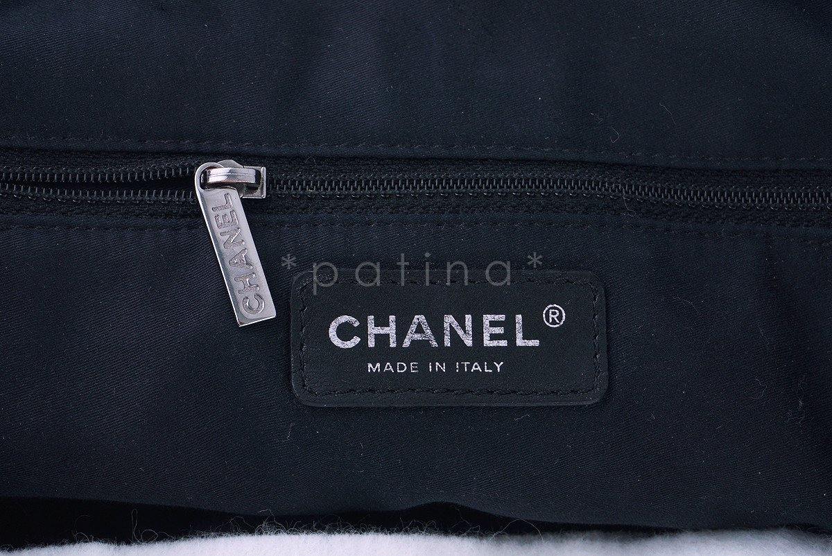 Chanel Black Brilliant CC Soft Caviar Cells Quilted Shopper Tote Bag - Image 8