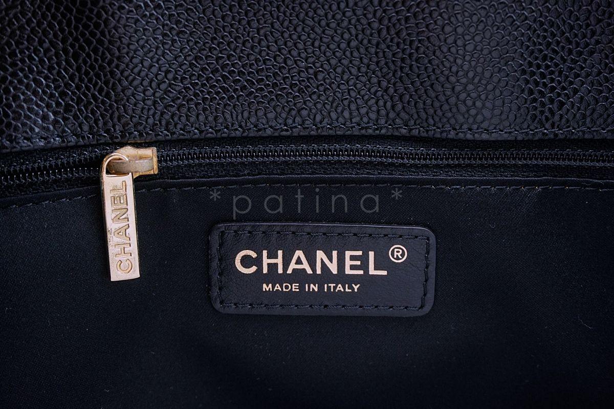Chanel Black Caviar Classic Grand Shopper Tote GST Bag 24k GHW - Image 10