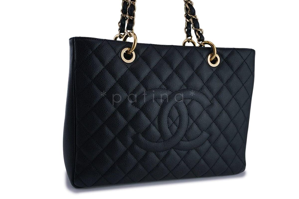 Chanel Black Caviar Classic Grand Shopper Tote GST Bag GHW - Image 3