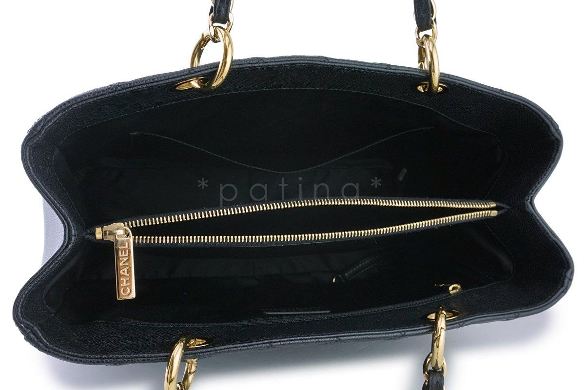 Chanel Black Caviar Classic Grand Shopper Tote GST Bag GHW - Image 9