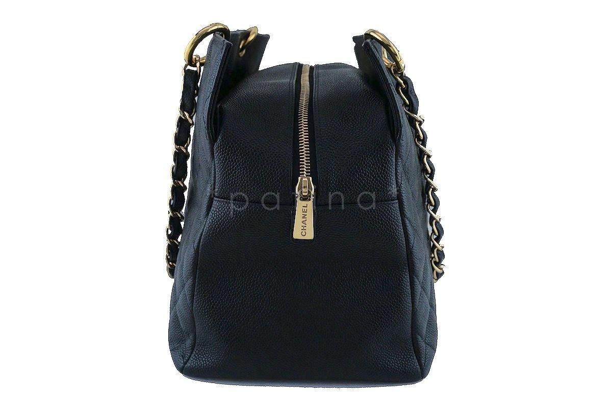 Chanel Black Caviar Classic Grand Shopper Tote GST Shopping Bag - Image 4