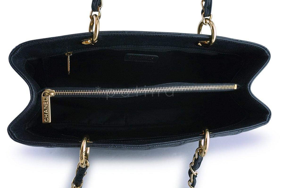 Chanel Black Caviar Classic Grand Shopper Tote GST Shopping Bag GHW - Image 9