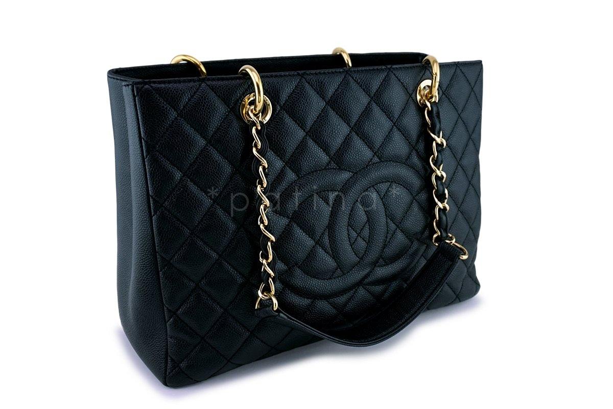 Chanel Black Caviar Classic Grand Shopper Tote GST Shopping Bag GHW - Image 2