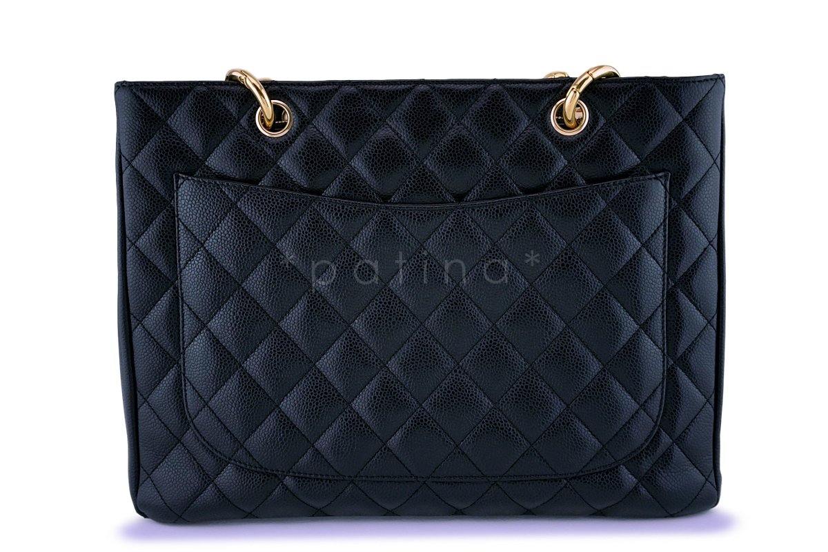 Chanel Black Caviar Classic Grand Shopper Tote GST Shopping Bag GHW - Image 5
