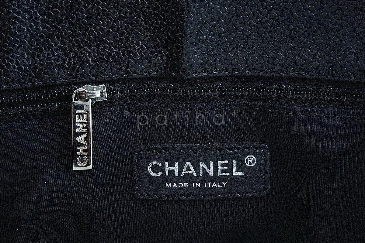 Chanel Black Caviar Classic Grand Shopper Tote GST Shopping Bag SHW - Image 10