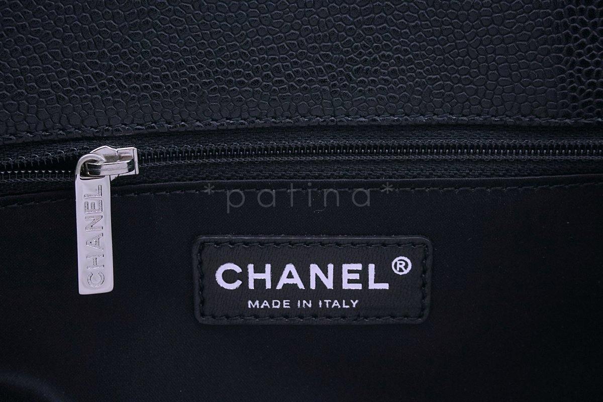 Chanel Black Caviar Classic Grand Shopper Tote GST Shopping Bag SHW - Image 10