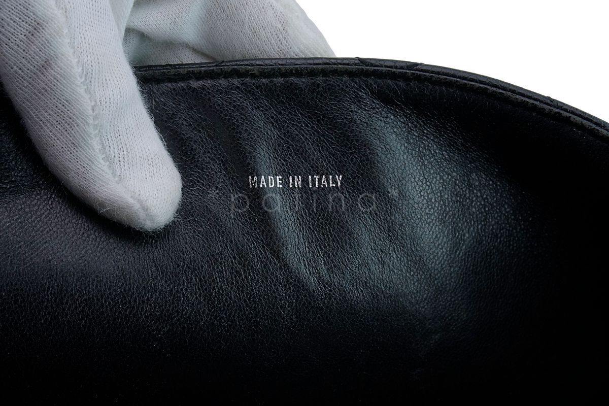 Chanel Black Caviar Classic Kelly Handheld Flap Tote Bag SHW - Image 12