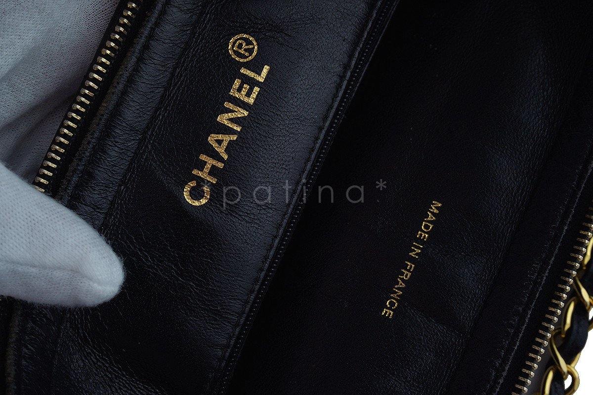 Chanel Black Caviar Classic Quilted Flap Shopper Tote Bag HFC - Image 10