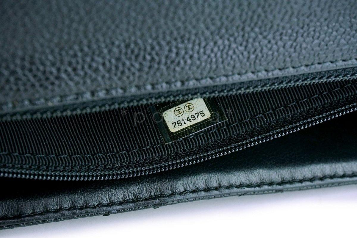 Chanel Black Caviar Classic Quilted Kelly Flap Bag 24k GHW - Image 12