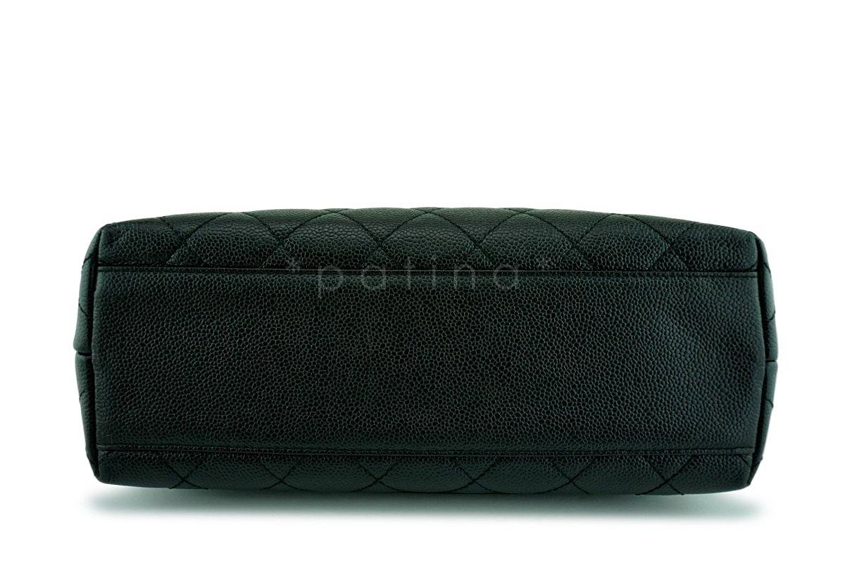 Chanel Black Caviar Classic Quilted Kelly Flap Bag 24k GHW - Image 5