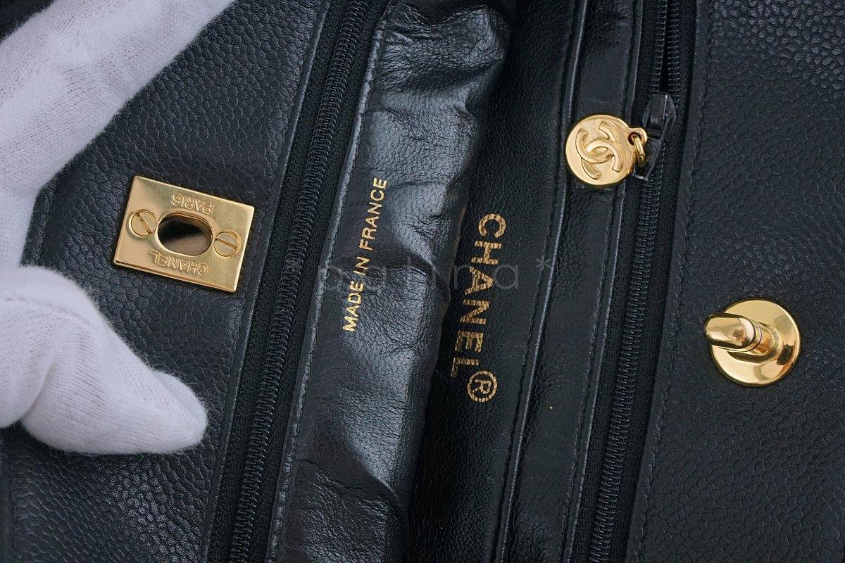 Chanel Black Caviar Classic Quilted Shopper Tote Bag 24kgp - Image 10