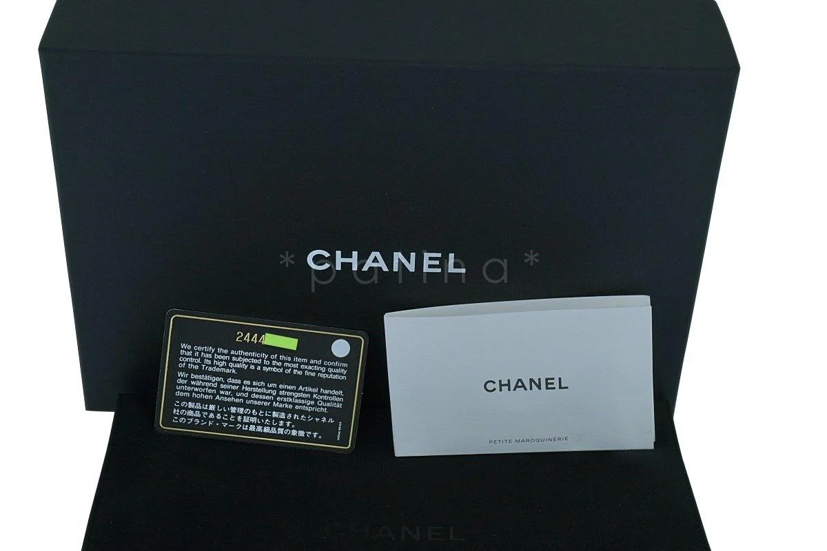 Chanel Black Caviar Classic Quilted WOC Wallet on Chain Flap Bag SHW - Image 13