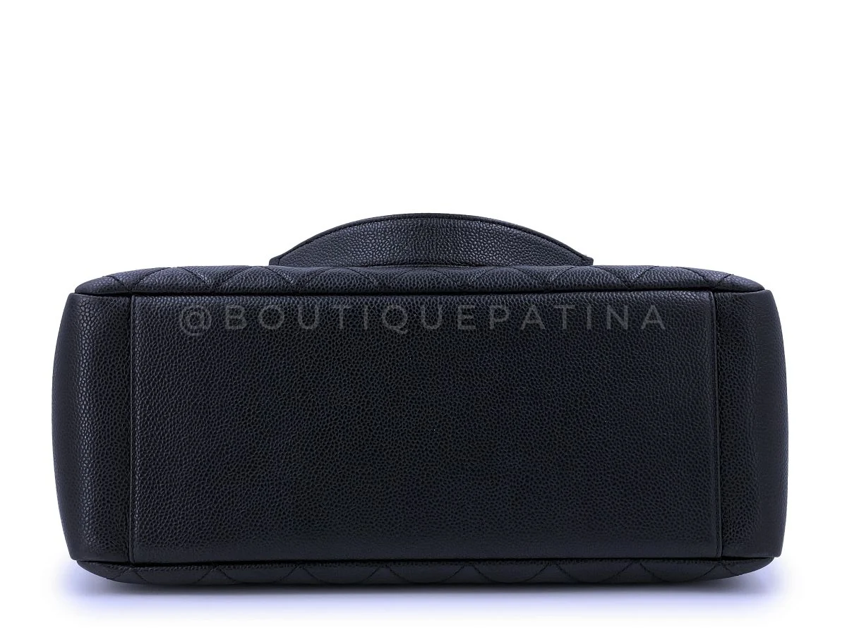 Chanel Black Caviar Grand Shopper Tote Bag GST GHW - Image 6