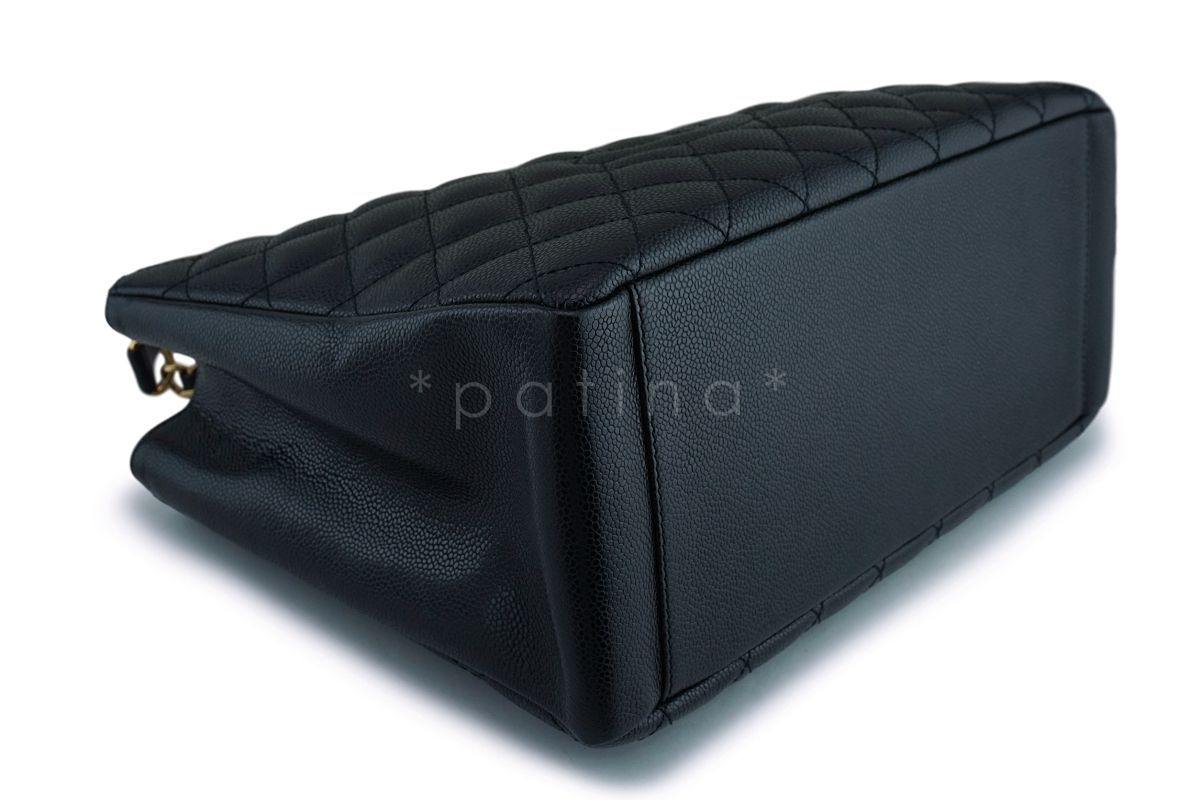 Chanel Black Caviar Grand Shopper Tote GST Bag GHW - Image 7