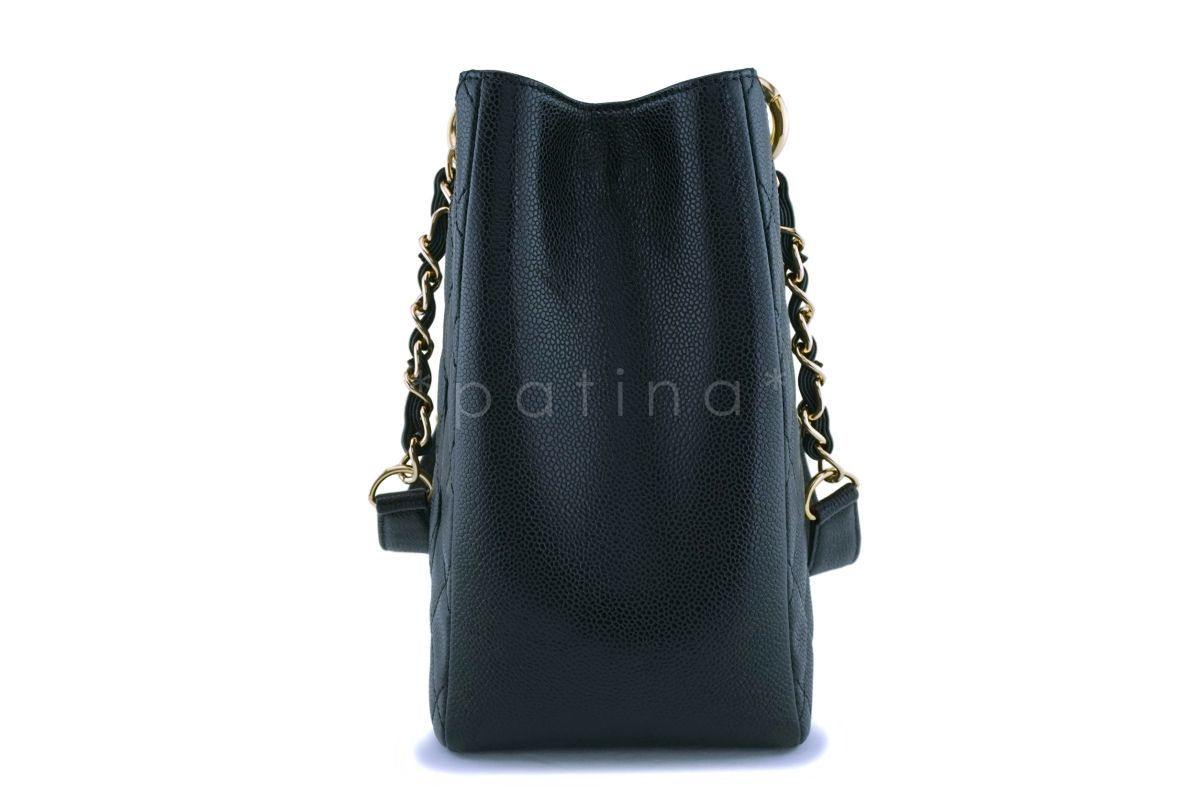 Chanel Black Caviar Grand Shopper Tote GST Bag GHW - Image 4