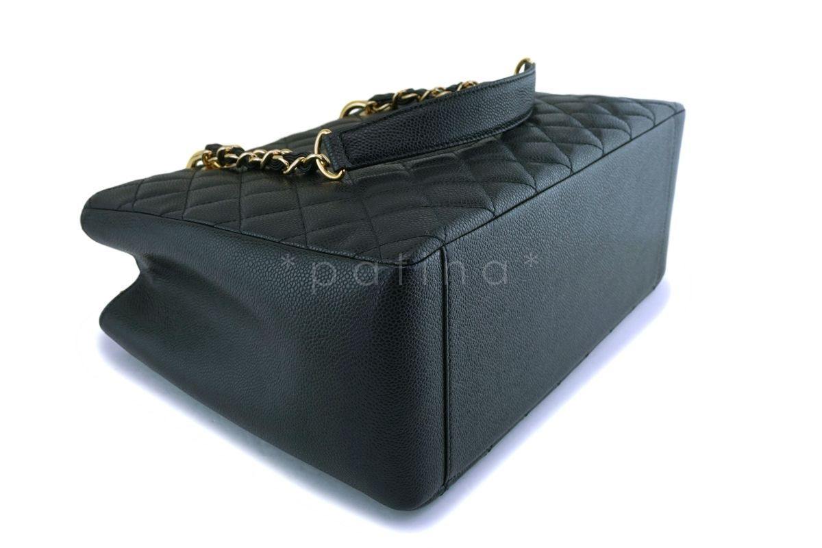 Chanel Black Caviar Grand Shopper Tote GST Bag GHW - Image 7