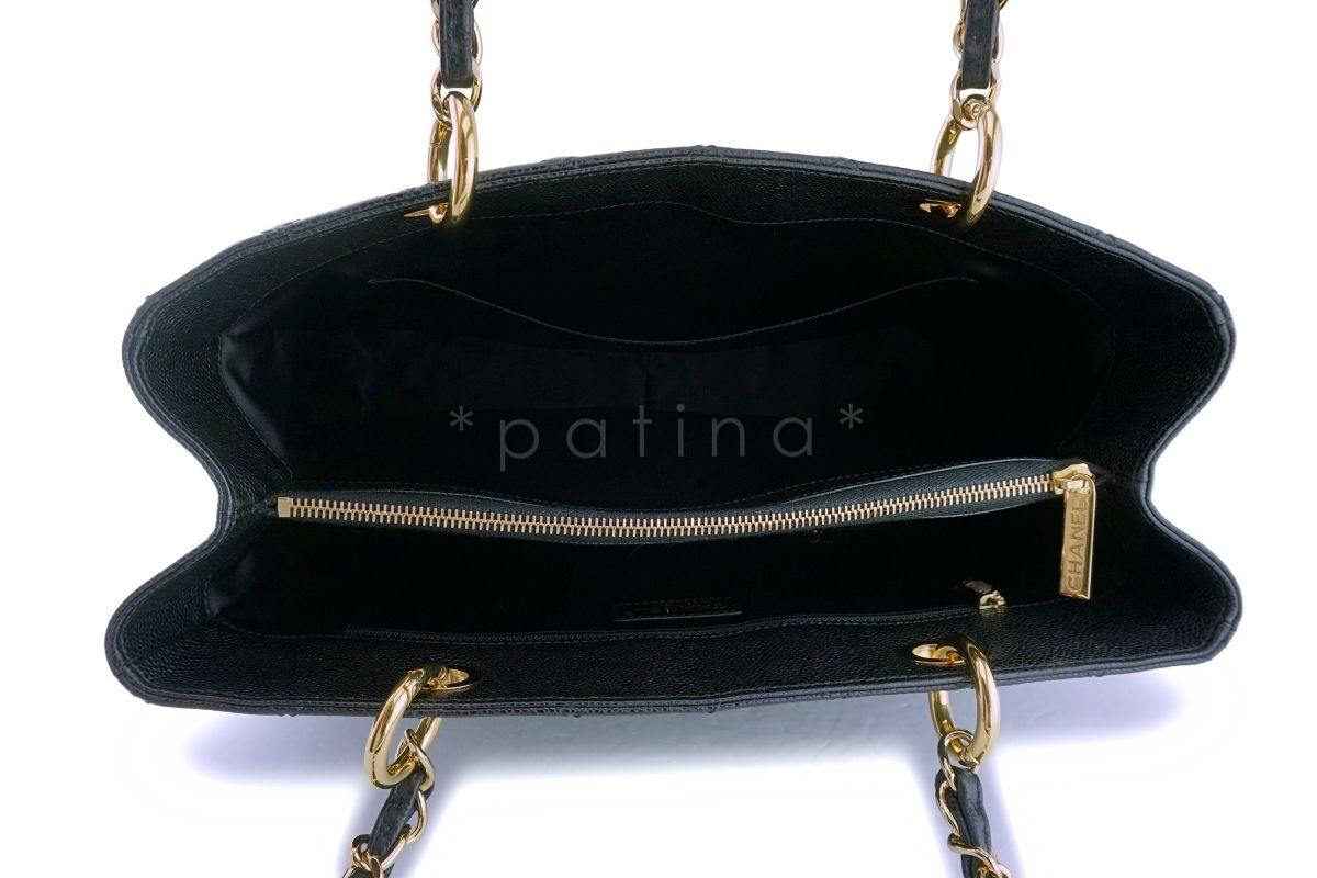 Chanel Black Caviar Grand Shopper Tote GST Bag GHW - Image 9