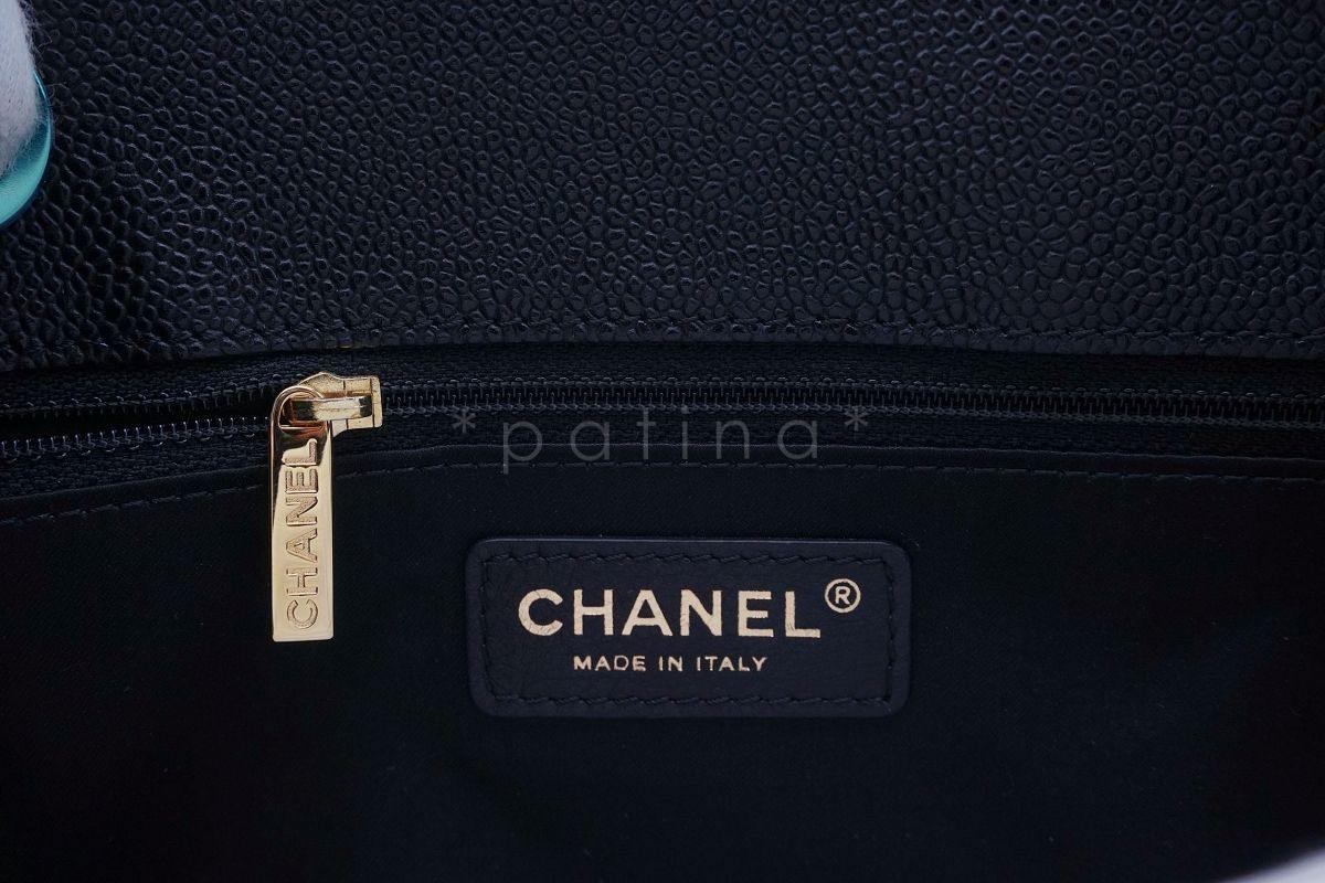 Chanel Black Caviar Grand Shopper Tote GST Bag GHW - Image 10